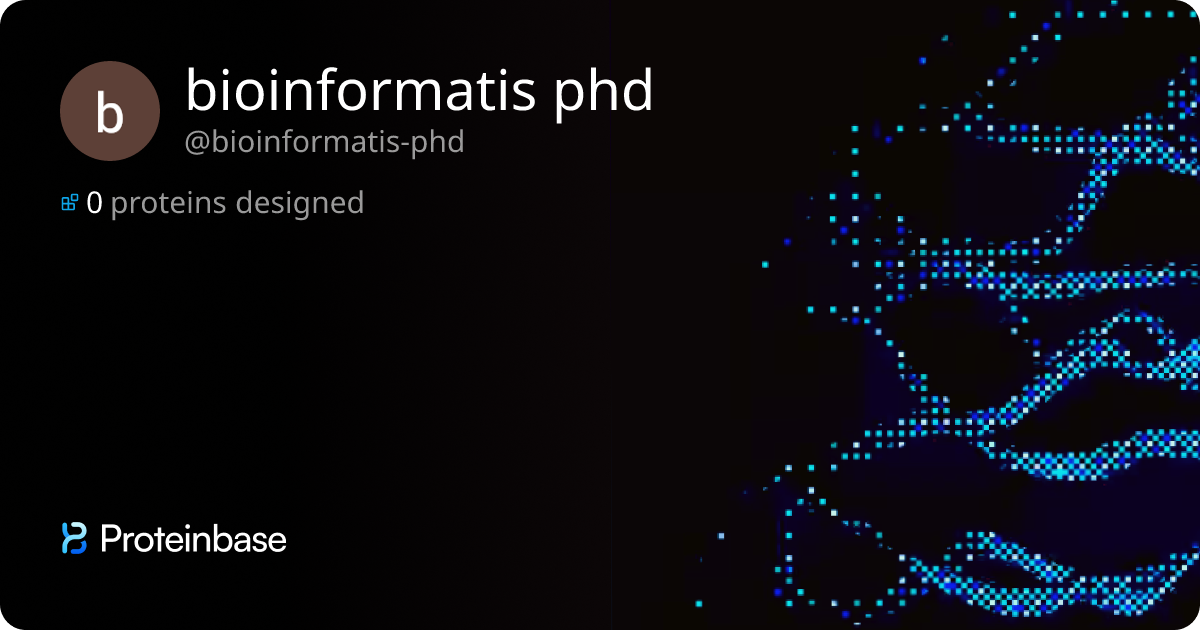 bioinformatis phd | Proteinbase